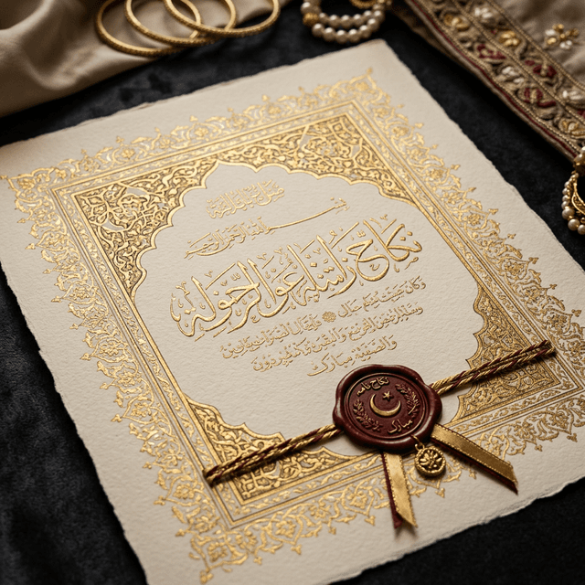 Nikkah Certificate Craftsmanship